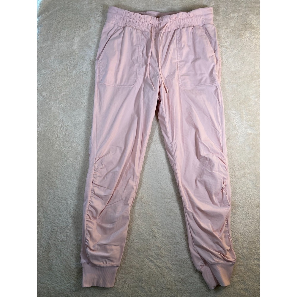 Lululemon Dance Studio Mid Rise lined jogger Sz 12 Strawberry Milkshake Pink